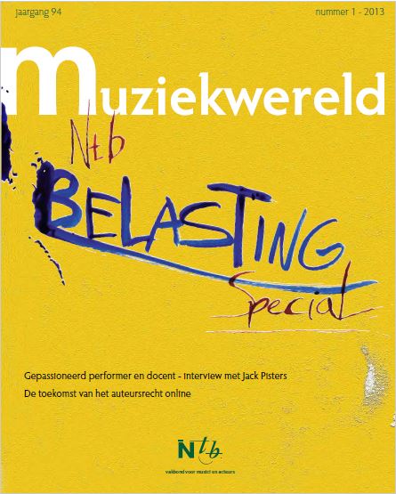 Muziekwereld 1, 2013 Belastingspecial